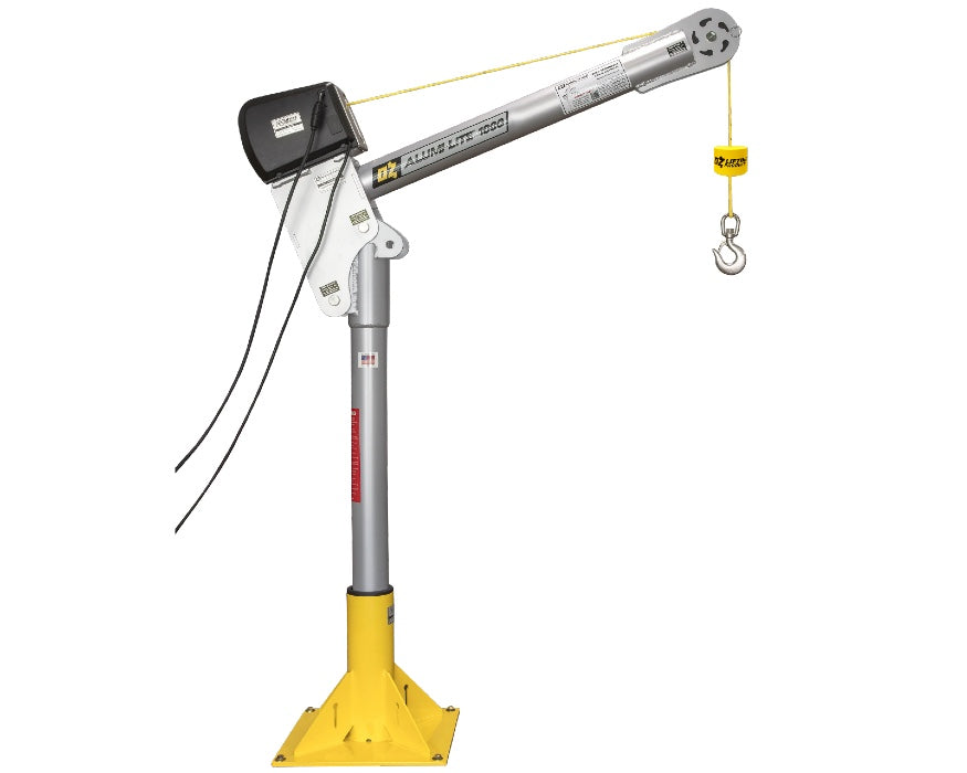 Oz Lifting Alumi-Lite Aluminum Davit Crane 500lb and 1000lb Capacity