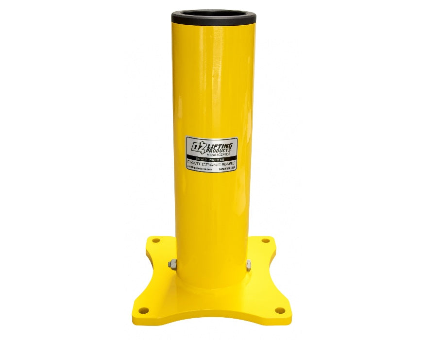 OZ Lifting OZPED3 Pedestal Base for a Steel Davit, 1/4t capacity