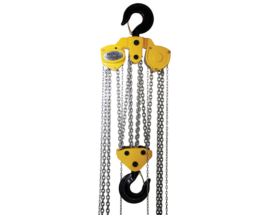 OZ Lifting Premium Chain Hoist, 1/2t- 30t capacity