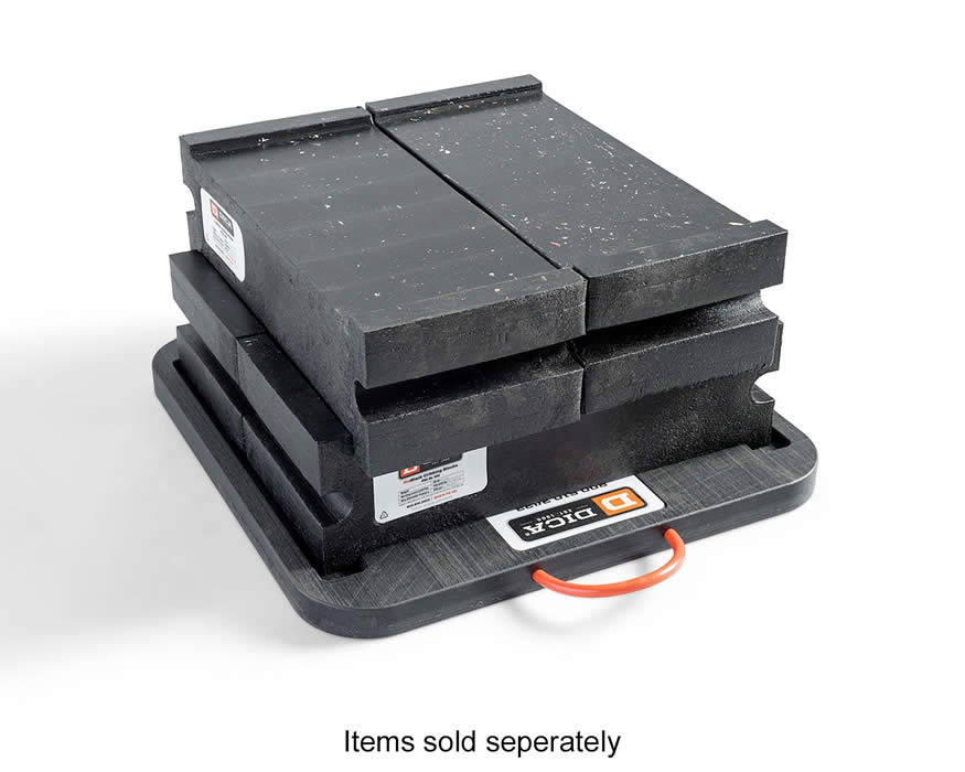 DICA PSC-SL-D2424-1.5 ProStack Cribbing Base Pads 100,000lb capacity (Black)