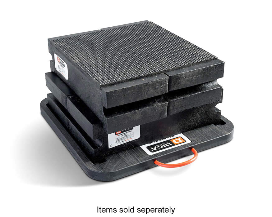 DICA PSC-SL-D2424-1.5 ProStack Cribbing Base Pads 100,000lb capacity (Black)