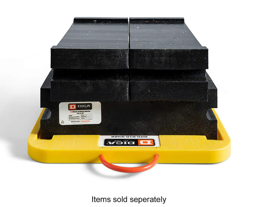 DICA PSC-SL-D2424-1.5Y ProStack Cribbing Base Pads 100,000lb capacity (Yellow)