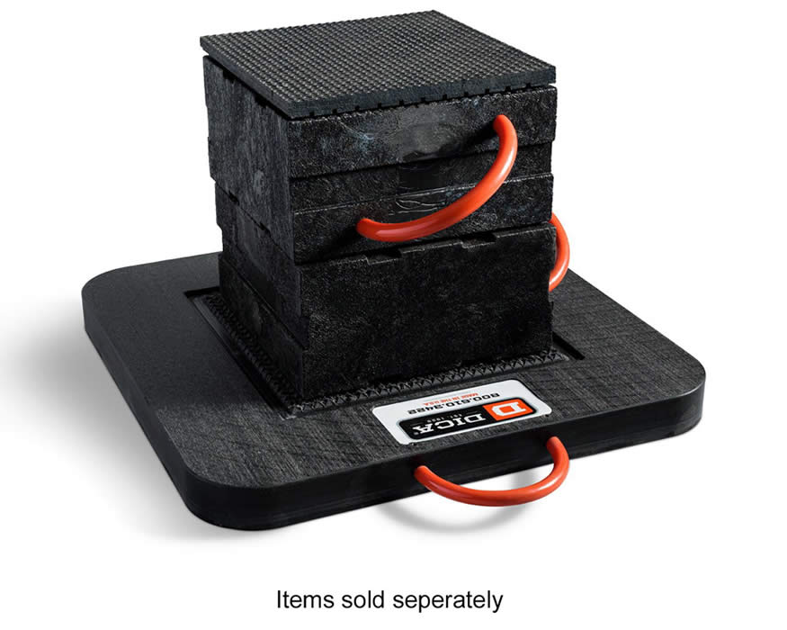 DICA PSC-1212-6 ProStack Cribbing Blocks with Pyramid Locking 55,000lb capacity (Black)