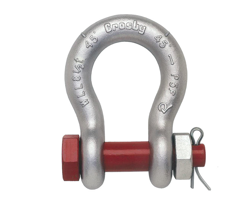 Crosby G2130 Carbon Bolt Anchor Shackle, 1/3t- 35t capacity