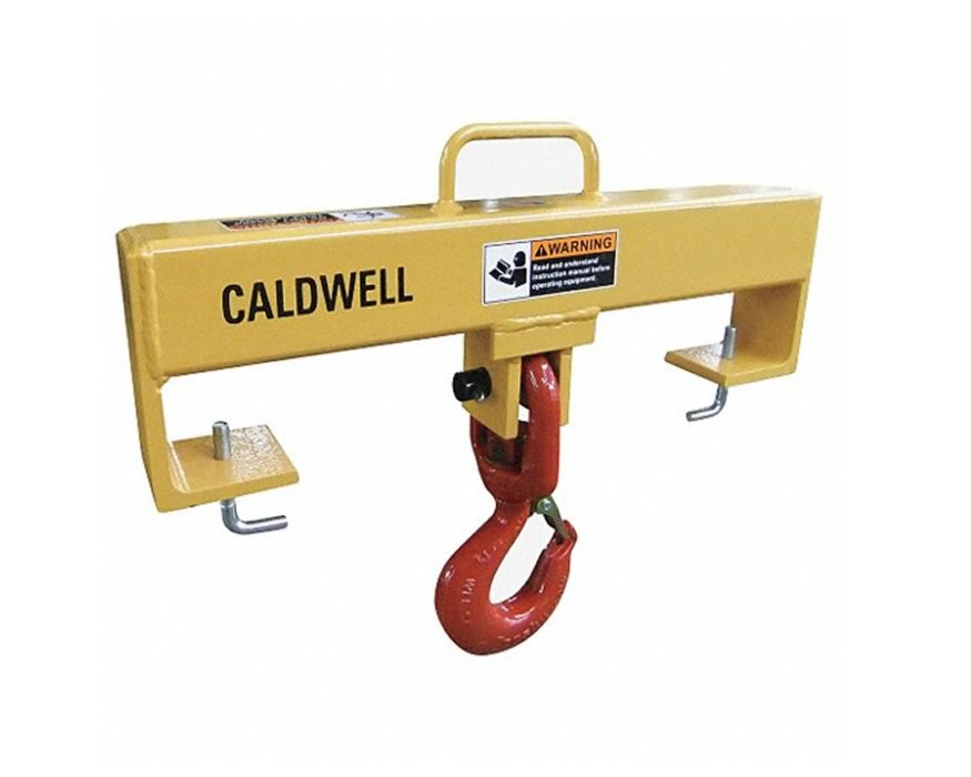 Caldwell Single Hook Forklift Beam, 4,000lb- 10,000lb capacity