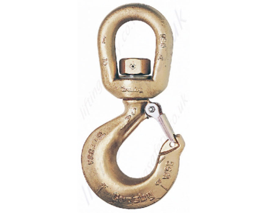 Crosby S-322CN Carbon Steel Swivel Hook, 3/4t- 15t capacity