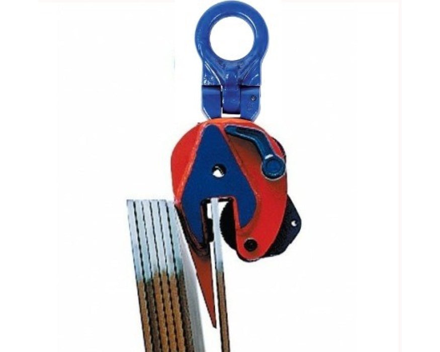 Crosby IPU10 Universal Vertical Plate Clamp with Swivel Hoisting Eye, 1/2t- 30t capacity